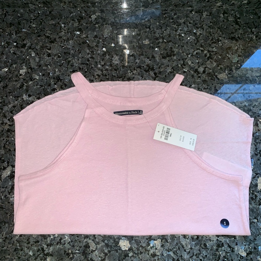 Light Pink High Neck Tank